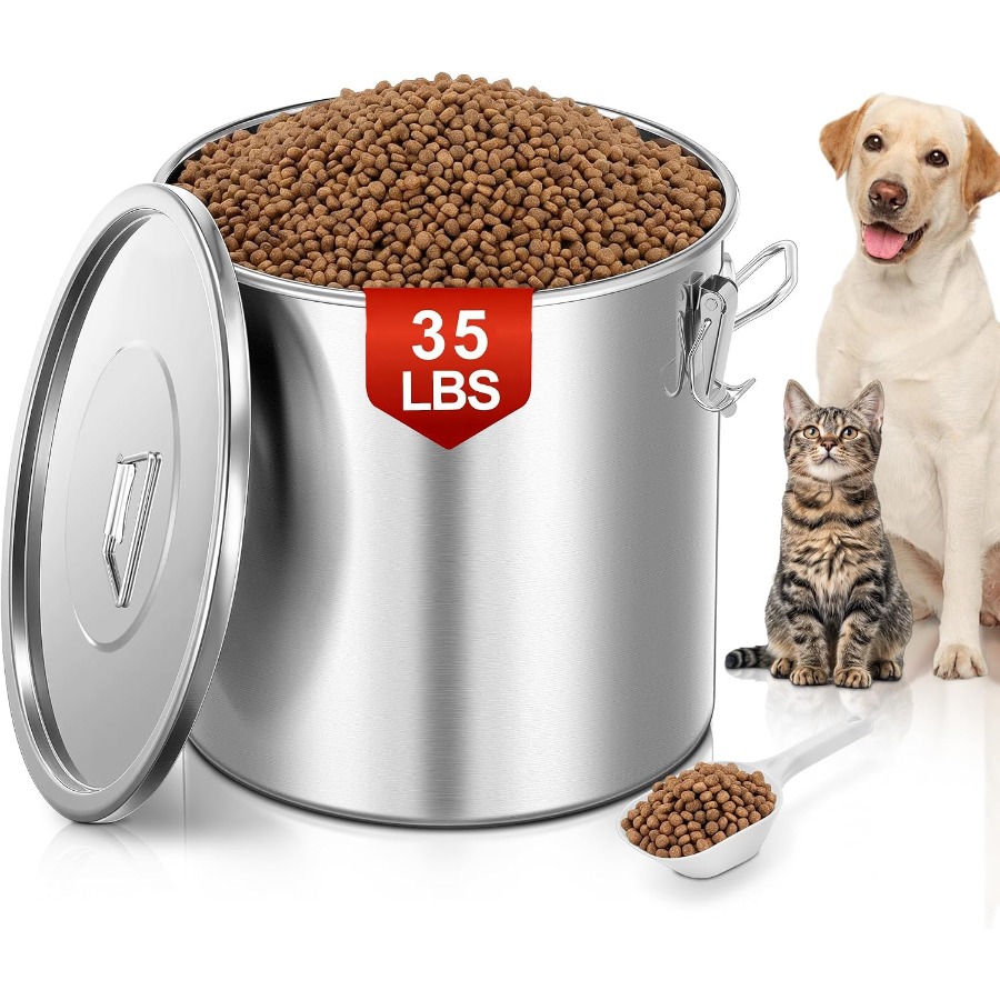 35LBS Airtight Stainless Steel - Food Storage Containers review and price