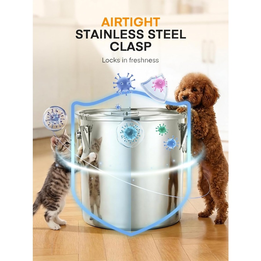 35LBS Airtight Stainless Steel - Food Storage Containers review and price