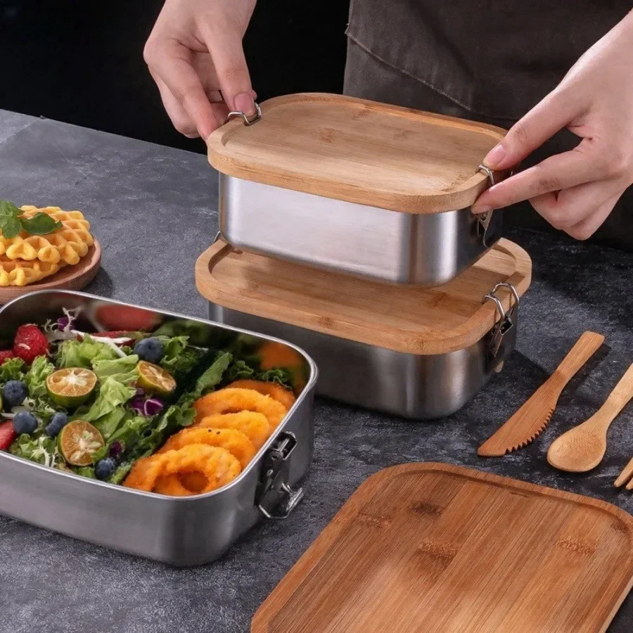 New 304 Stainless Steel Bamboo - Food Storage Oven Safe review and price