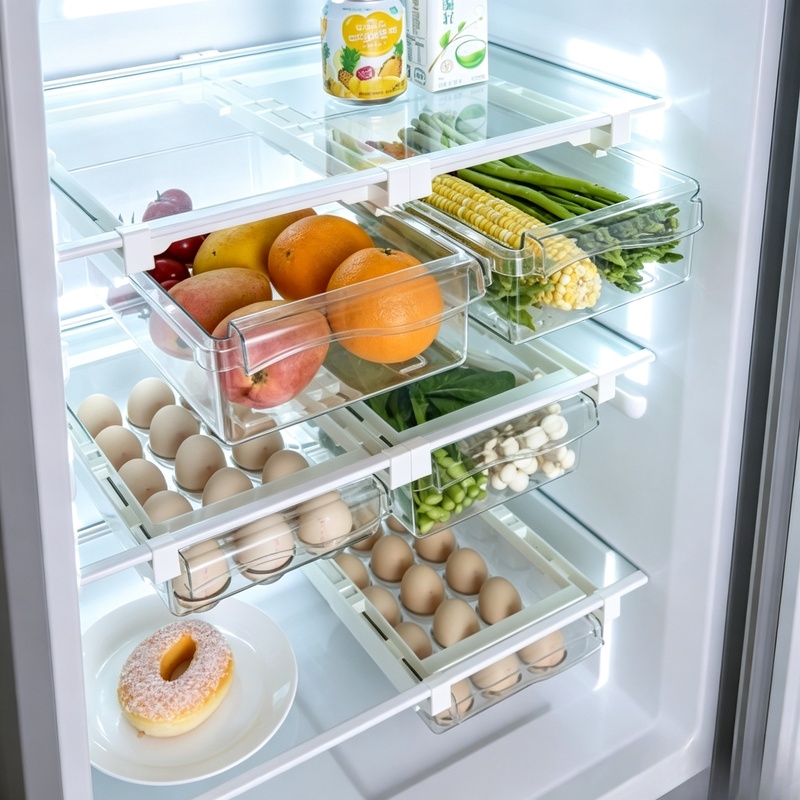 Hanging Sliding Drawer Refrige - Food Storage With Dividers review and price