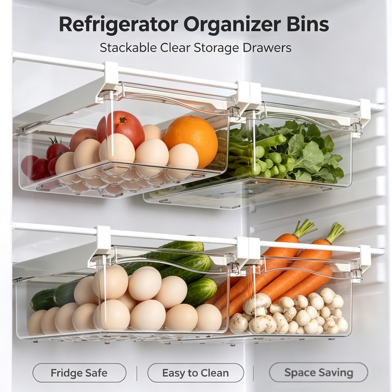 Hanging Sliding Drawer Refrige - Food Storage With Dividers review and price
