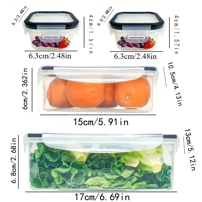 8Pcs Set Includes 4 Containers - Food Storage With Dividers review and price