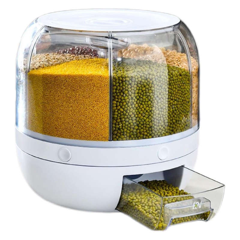 6 Grid Cereal Storage Containe - Food Storage Containers review and price