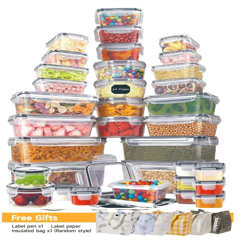 48PCS BPA-Free Food Storage Se - Food Storage Labels review and price