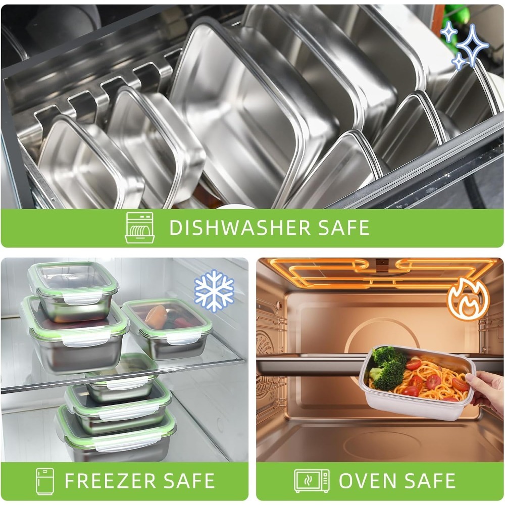 1/3 Piece Food Storage Contain - Food Storage Oven Safe review and price